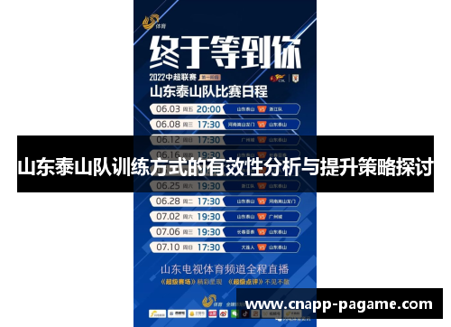 山东泰山队训练方式的有效性分析与提升策略探讨