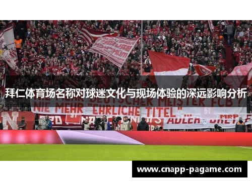 拜仁体育场名称对球迷文化与现场体验的深远影响分析 拜仁体育场名称对球迷文化与现场体验的深远影响分析