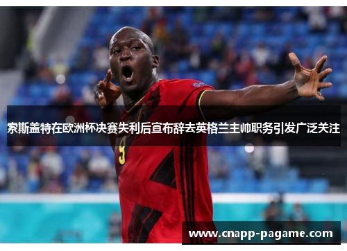索斯盖特在欧洲杯决赛失利后宣布辞去英格兰主帅职务引发广泛关注